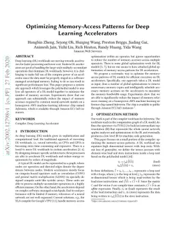 Optimizing Memory-Access Patterns for Deep Learning Accelerators