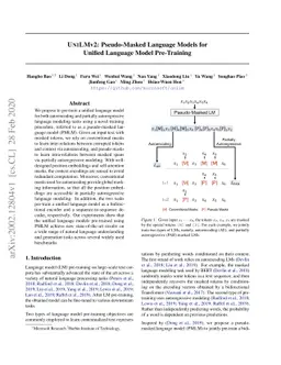 UniLMv2: Pseudo-Masked Language Models for Unified Language Model
  Pre-Training