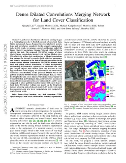 Dense Dilated Convolutions Merging Network for Land Cover Classification