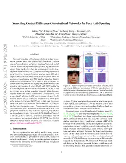 Searching Central Difference Convolutional Networks for Face
  Anti-Spoofing