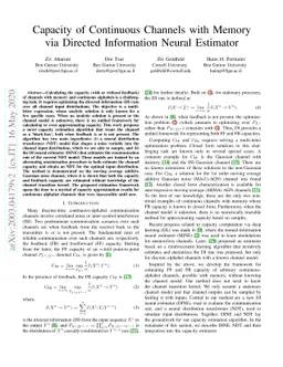 Capacity of Continuous Channels with Memory via Directed Information
  Neural Estimator