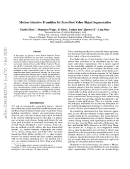 Motion-Attentive Transition for Zero-Shot Video Object Segmentation