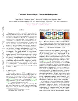 Cascaded Human-Object Interaction Recognition