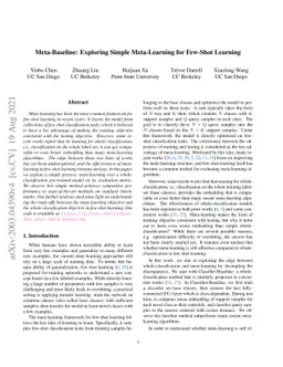 Meta-Baseline: Exploring Simple Meta-Learning for Few-Shot Learning