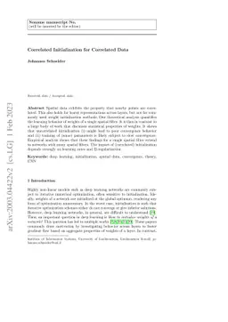 Correlated Initialization for Correlated Data