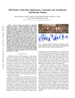 SDVTracker: Real-Time Multi-Sensor Association and Tracking for
  Self-Driving Vehicles