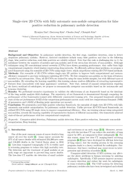 Single-view 2D CNNs with Fully Automatic Non-nodule Categorization for
  False Positive Reduction in Pulmonary Nodule Detection