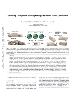 Enabling Viewpoint Learning through Dynamic Label Generation