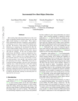 Incremental Few-Shot Object Detection
