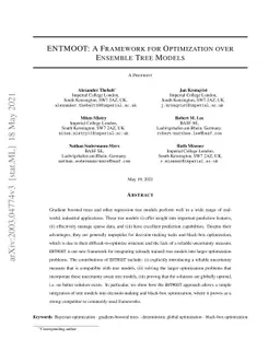 ENTMOOT: A Framework for Optimization over Ensemble Tree Models