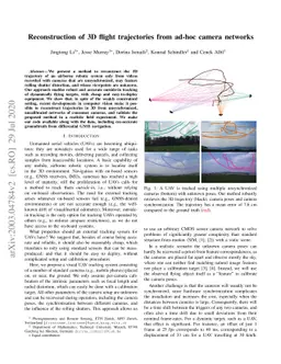 Reconstruction of 3D flight trajectories from ad-hoc camera networks