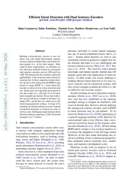 Efficient Intent Detection with Dual Sentence Encoders