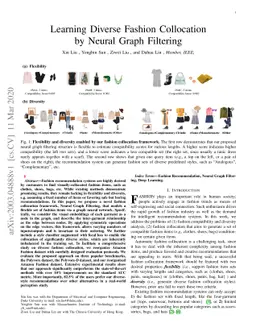 Learning Diverse Fashion Collocation by Neural Graph Filtering