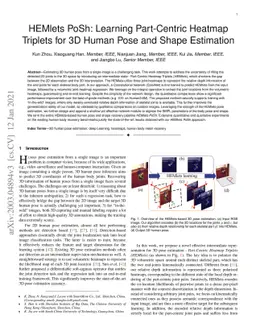 HEMlets PoSh: Learning Part-Centric Heatmap Triplets for 3D Human Pose
  and Shape Estimation