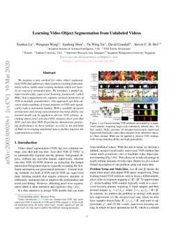 Learning Video Object Segmentation from Unlabeled Videos