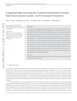 Designing False Data Injection attacks penetrating AC-based Bad Data
  Detection System and FDI Dataset generation