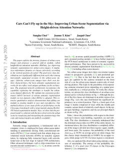 Cars Can't Fly up in the Sky: Improving Urban-Scene Segmentation via
  Height-driven Attention Networks