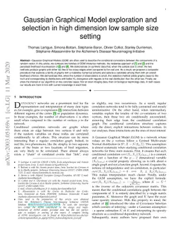 Gaussian Graphical Model exploration and selection in high dimension low
  sample size setting