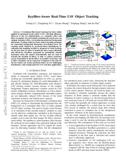 Keyfilter-Aware Real-Time UAV Object Tracking