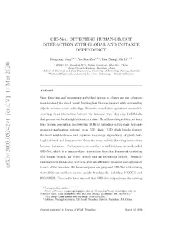 GID-Net: Detecting Human-Object Interaction with Global and Instance
  Dependency
