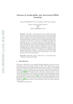 Fairness by Explicability and Adversarial SHAP Learning