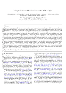 Fine-grain atlases of functional modes for fMRI analysis