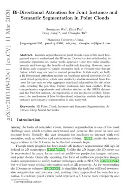 Bi-Directional Attention for Joint Instance and Semantic Segmentation in
  Point Clouds