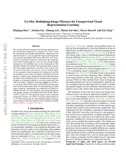 Un-Mix: Rethinking Image Mixtures for Unsupervised Visual Representation
  Learning