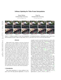 Softmax Splatting for Video Frame Interpolation