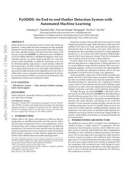 PyODDS: An End-to-end Outlier Detection System with Automated Machine
  Learning