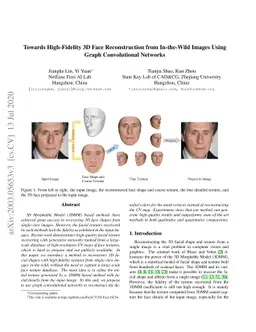 Towards High-Fidelity 3D Face Reconstruction from In-the-Wild Images
  Using Graph Convolutional Networks