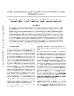 SUOD: Accelerating Large-Scale Unsupervised Heterogeneous Outlier
  Detection