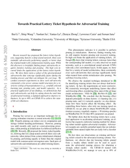 Towards Practical Lottery Ticket Hypothesis for Adversarial Training