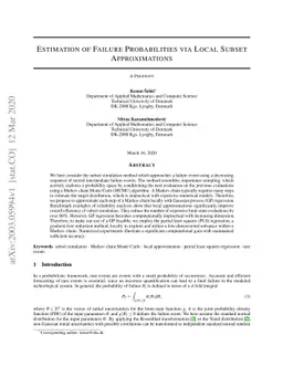 Estimation of Failure Probabilities via Local Subset Approximations