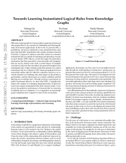 Towards Learning Instantiated Logical Rules from Knowledge Graphs