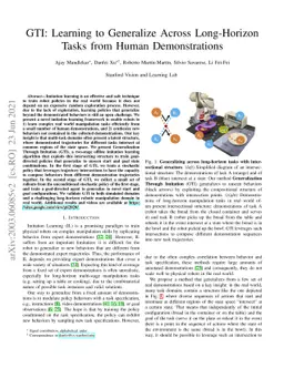 Learning to Generalize Across Long-Horizon Tasks from Human
  Demonstrations