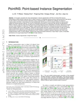 PointINS: Point-based Instance Segmentation