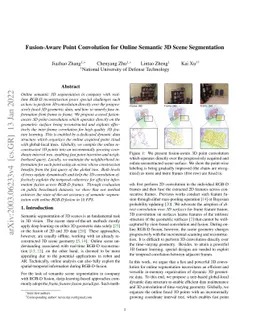 Fusion-Aware Point Convolution for Online Semantic 3D Scene Segmentation