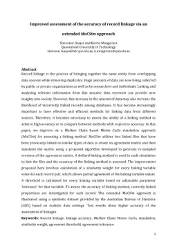 Improved assessment of the accuracy of record linkage via an extended
  MaCSim approach