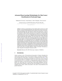 Advanced Deep Learning Methodologies for Skin Cancer Classification in
  Prodromal Stages