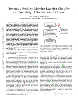 Towards a Resilient Machine Learning Classifier -- a Case Study of
  Ransomware Detection