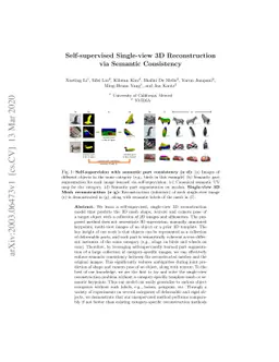 Self-supervised Single-view 3D Reconstruction via Semantic Consistency