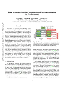 Learn to Augment: Joint Data Augmentation and Network Optimization for
  Text Recognition