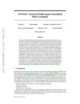 FACMAC: Factored Multi-Agent Centralised Policy Gradients