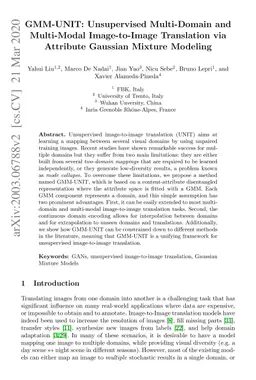 GMM-UNIT: Unsupervised Multi-Domain and Multi-Modal Image-to-Image
  Translation via Attribute Gaussian Mixture Modeling