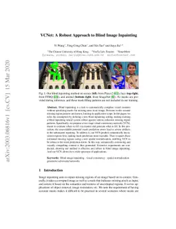 VCNet: A Robust Approach to Blind Image Inpainting