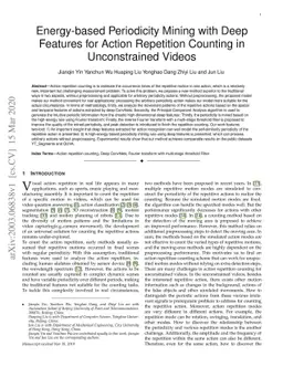 Energy-based Periodicity Mining with Deep Features for Action Repetition
  Counting in Unconstrained Videos