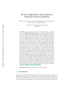 SF-Net: Single-Frame Supervision for Temporal Action Localization