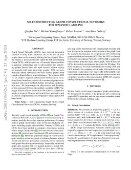Self-Constructing Graph Convolutional Networks for Semantic Labeling