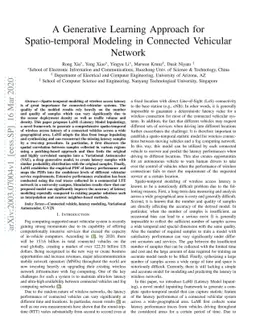 A Generative Learning Approach for Spatio-temporal Modeling in Connected
  Vehicular Network